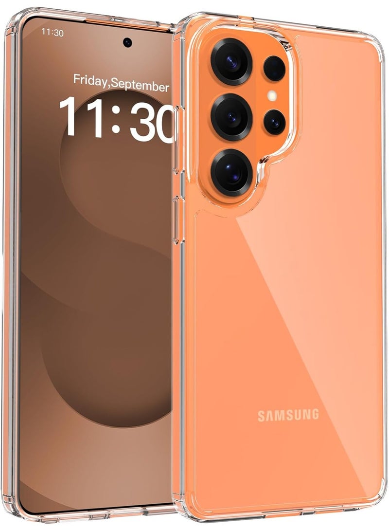 أكاليكس جراب شفاف متوافق مع سامسونج S26 ألترا، جراب TPU شفاف مع حماية من الصدمات في الزوايا الأربع وحماية للكاميرا ومضاد للانزلاق | شفاف - Image 1